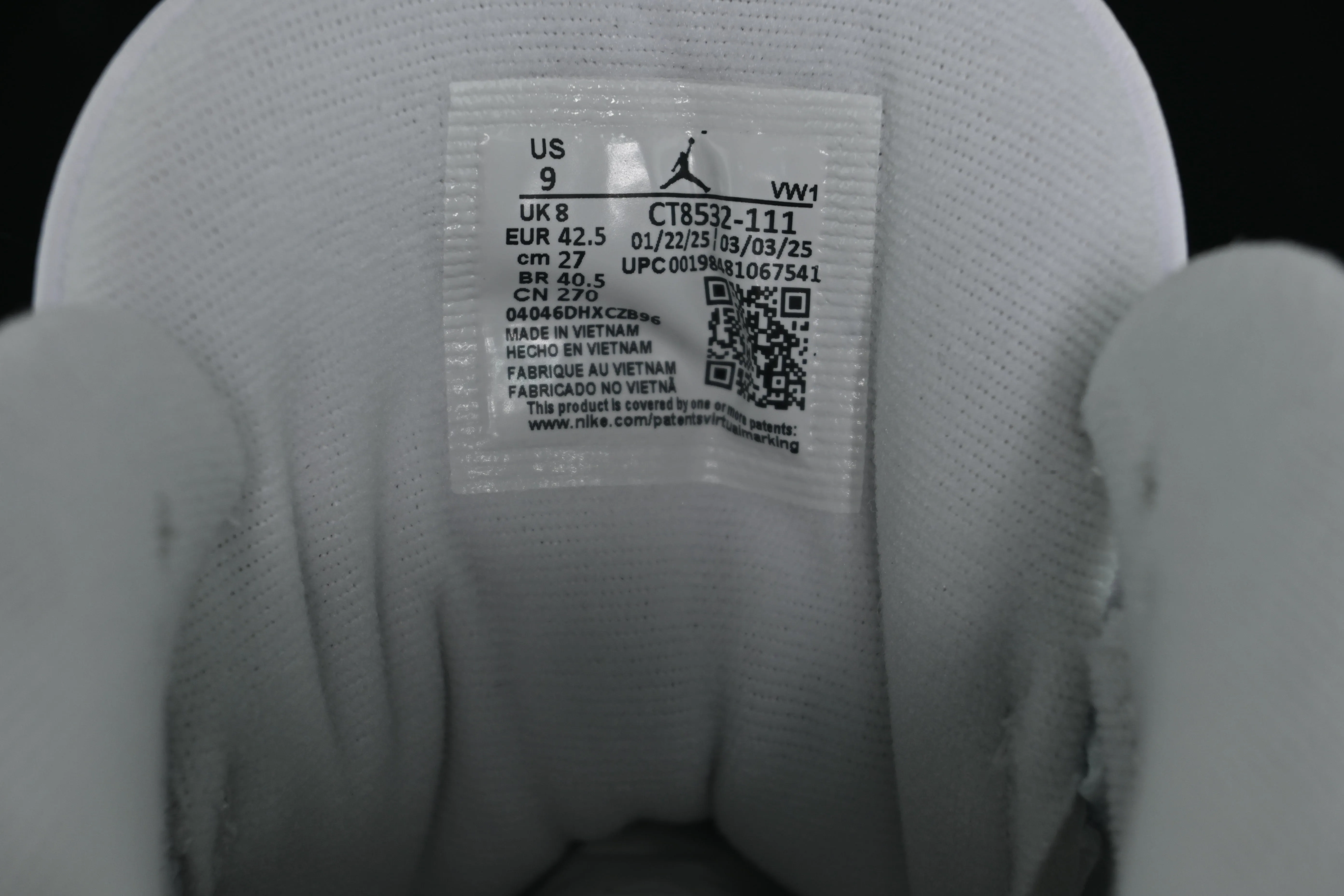 All categories Air Jordan Jordan series basketball shoes Air Jordan 3 GX foreign trade version Air Jordan 3 Retro "Pure Money" AJ3 Joe 3 replica white cat CT8532-111
